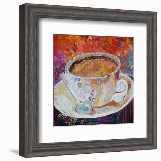 Cup Of Conversation-null-Framed Art Print