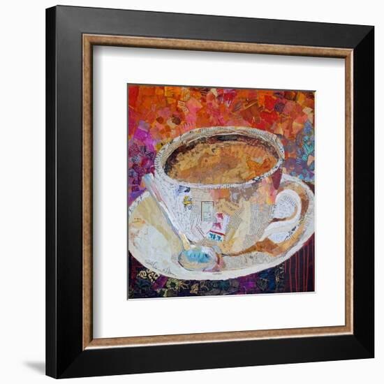 Cup Of Conversation-null-Framed Art Print