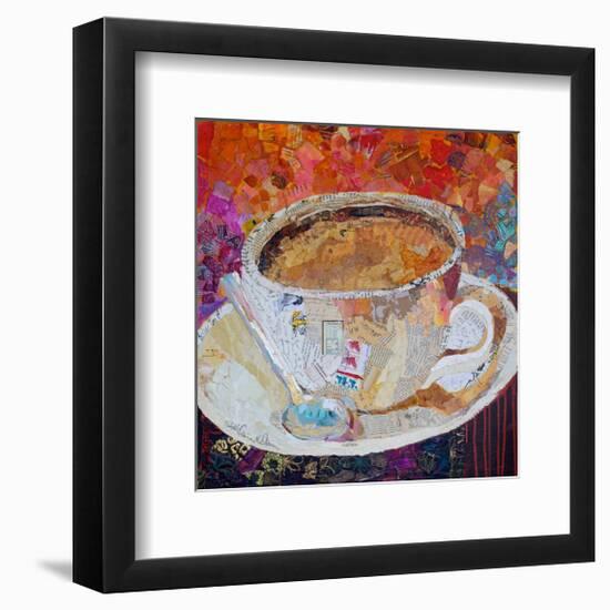 Cup Of Conversation-null-Framed Art Print