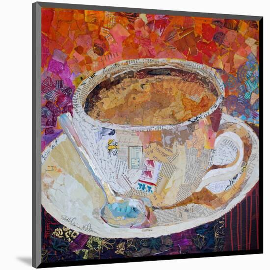 Cup Of Conversation-null-Mounted Art Print
