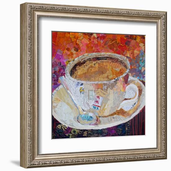 Cup Of Conversation-null-Framed Art Print