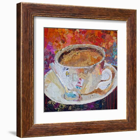 Cup Of Conversation-null-Framed Art Print