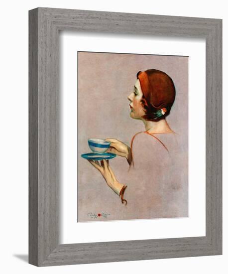 "Cup of Java,"April 30, 1932-Penrhyn Stanlaws-Framed Giclee Print