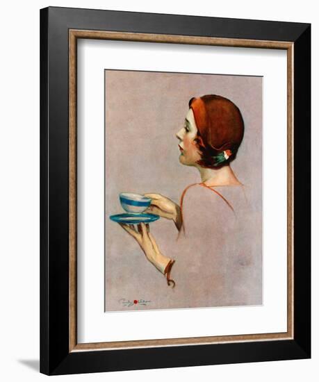 "Cup of Java,"April 30, 1932-Penrhyn Stanlaws-Framed Giclee Print