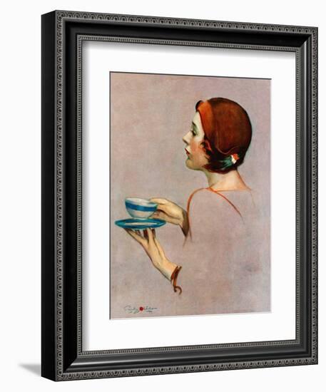 "Cup of Java,"April 30, 1932-Penrhyn Stanlaws-Framed Giclee Print