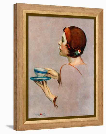 "Cup of Java,"April 30, 1932-Penrhyn Stanlaws-Framed Premier Image Canvas