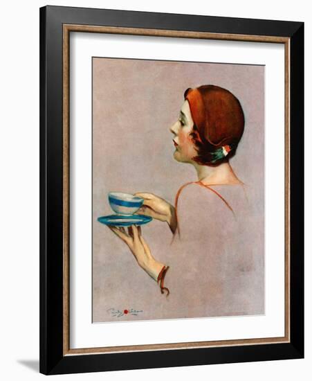 "Cup of Java,"April 30, 1932-Penrhyn Stanlaws-Framed Giclee Print