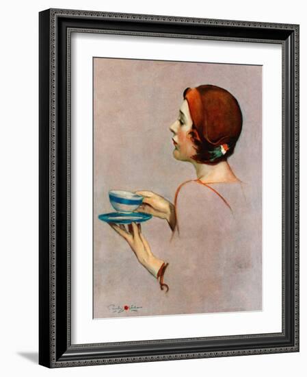 "Cup of Java,"April 30, 1932-Penrhyn Stanlaws-Framed Giclee Print