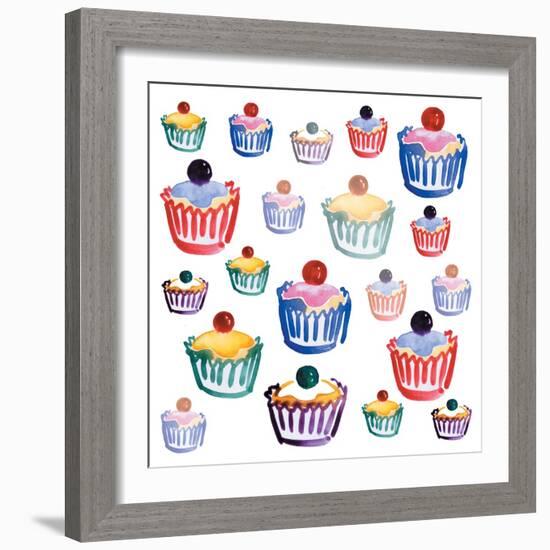 Cupcake Crazy, 2008-Sarah Hough-Framed Giclee Print