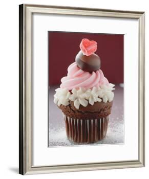 Cupcake for Valentine's Day-null-Framed Photographic Print