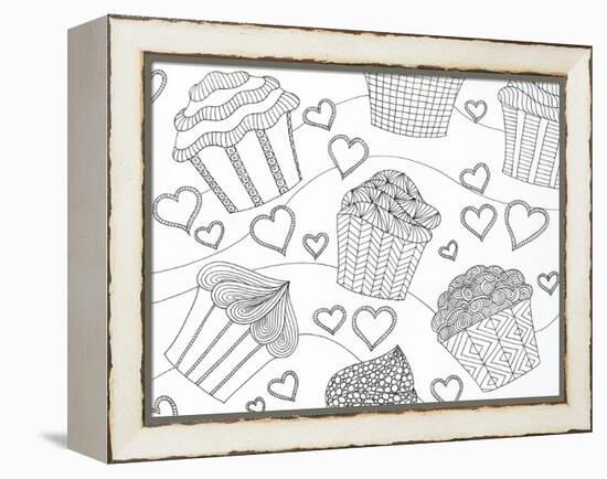 Cupcake Love-Pam Varacek-Framed Stretched Canvas