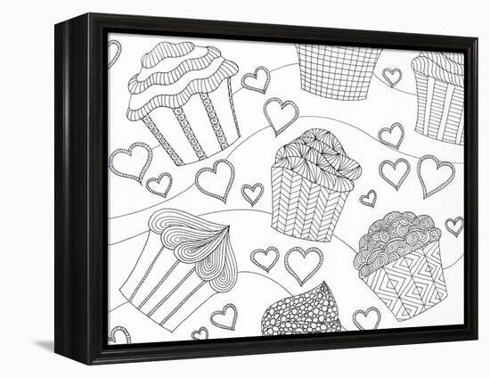 Cupcake Love-Pam Varacek-Framed Stretched Canvas