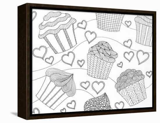 Cupcake Love-Pam Varacek-Framed Stretched Canvas