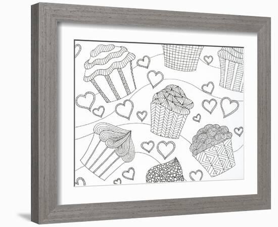 Cupcake Love-Pam Varacek-Framed Art Print