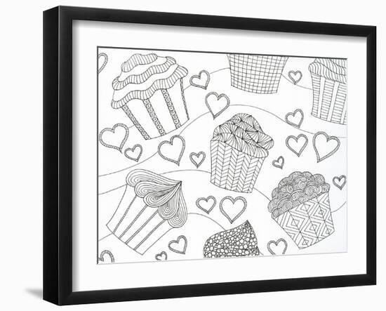 Cupcake Love-Pam Varacek-Framed Art Print