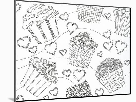 Cupcake Love-Pam Varacek-Mounted Art Print