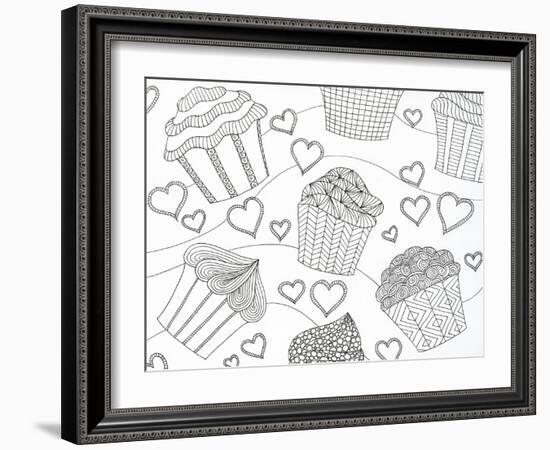 Cupcake Love-Pam Varacek-Framed Art Print