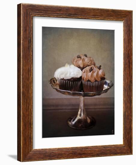 Cupcake Trio-Jai Johnson-Framed Giclee Print