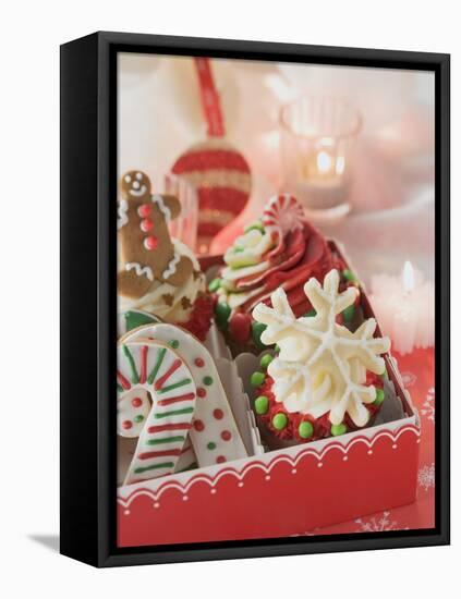 Cupcakes and Christmas Biscuits to Give as a Gift-null-Framed Premier Image Canvas