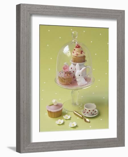 Cupcakes and Flowers-Louis Gaillard-Framed Art Print