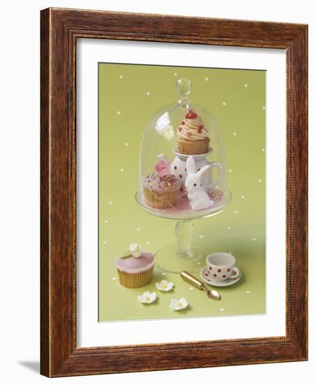 Cupcakes and Flowers-Louis Gaillard-Framed Art Print