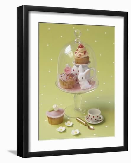 Cupcakes and Flowers-Louis Gaillard-Framed Art Print