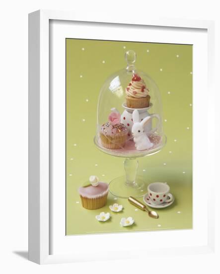 Cupcakes and Flowers-Louis Gaillard-Framed Art Print