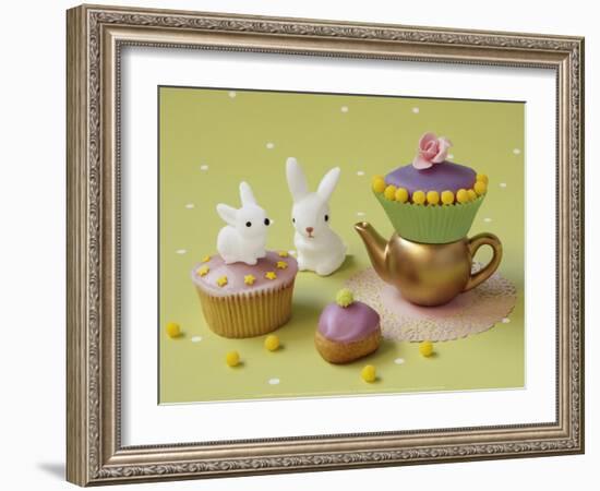 Cupcakes and Rabbits-Louis Gaillard-Framed Art Print
