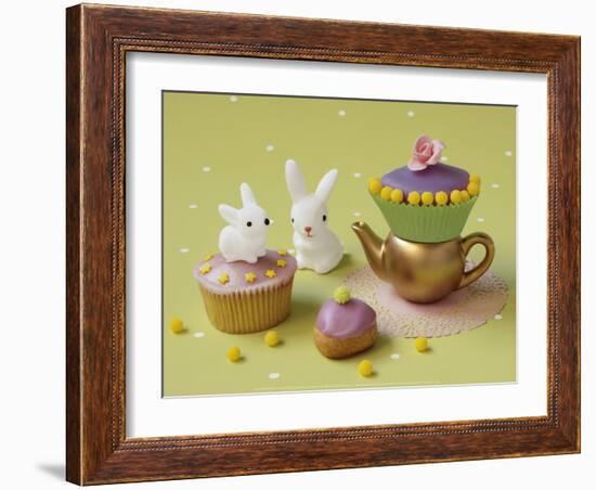 Cupcakes and Rabbits-Louis Gaillard-Framed Art Print