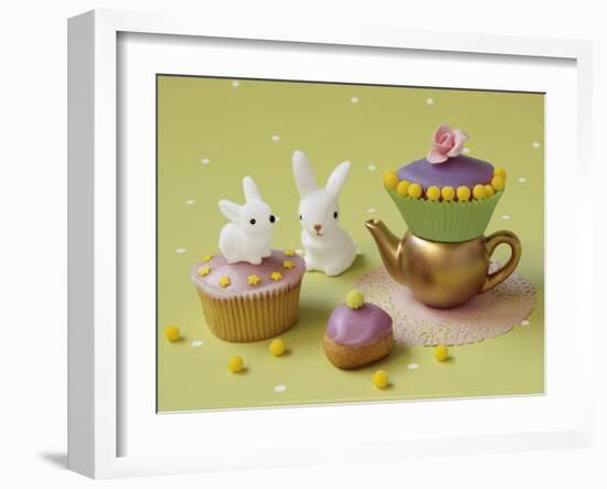 Cupcakes and Rabbits-Louis Gaillard-Framed Art Print