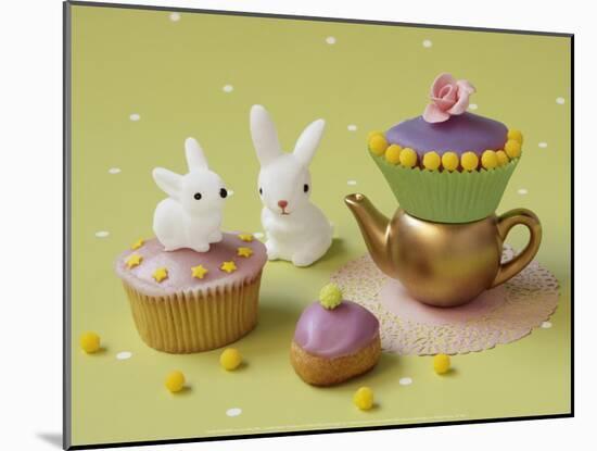 Cupcakes and Rabbits-Louis Gaillard-Mounted Art Print