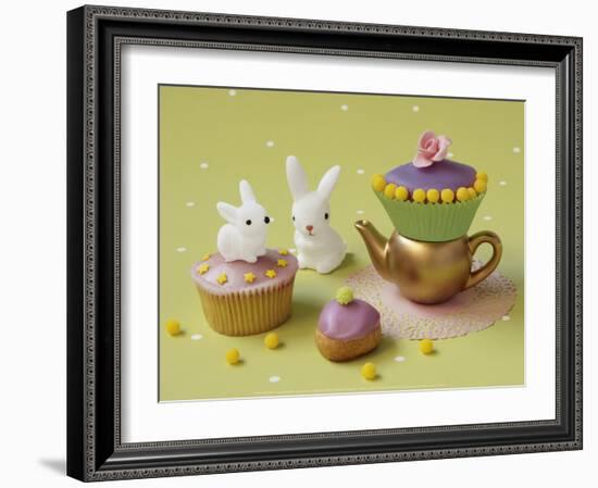 Cupcakes and Rabbits-Louis Gaillard-Framed Art Print