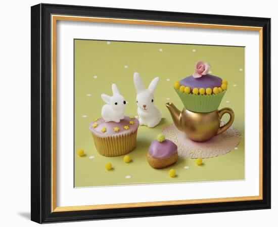 Cupcakes and Rabbits-Louis Gaillard-Framed Art Print