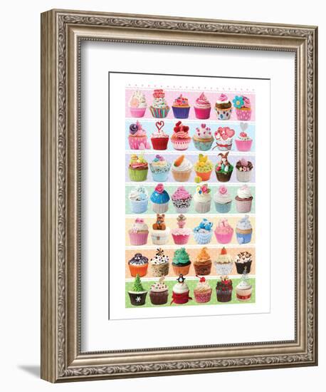 Cupcakes Celebration-null-Framed Premium Giclee Print