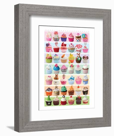 Cupcakes Celebration-null-Framed Premium Giclee Print