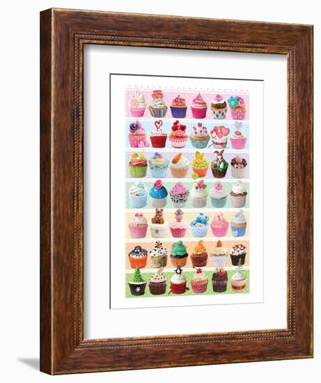 Cupcakes Celebration-null-Framed Premium Giclee Print