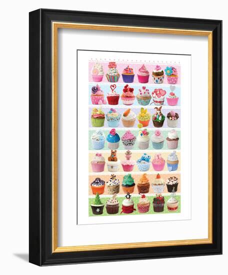 Cupcakes Celebration-null-Framed Premium Giclee Print