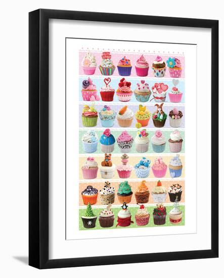 Cupcakes Celebration-null-Framed Art Print
