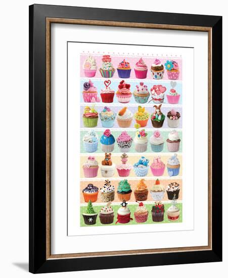 Cupcakes Celebration-null-Framed Art Print