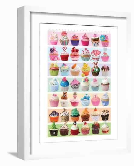 Cupcakes Celebration-null-Framed Art Print