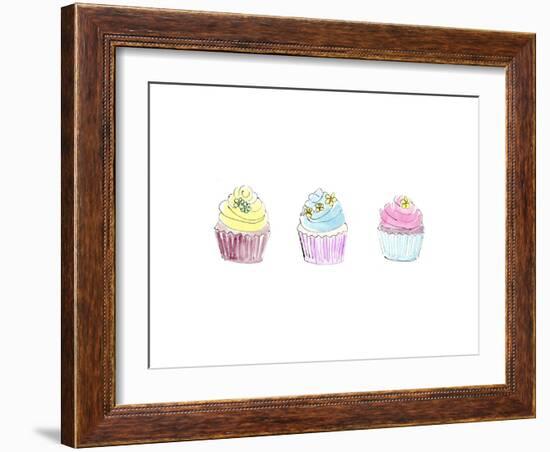 Cupcakes Three-Jennifer Zsolt-Framed Giclee Print