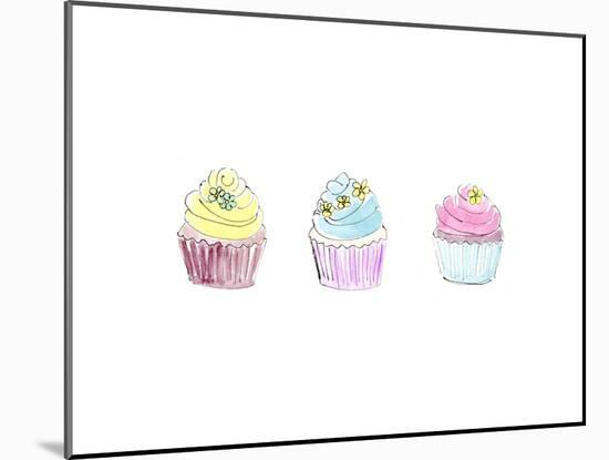 Cupcakes Three-Jennifer Zsolt-Mounted Giclee Print