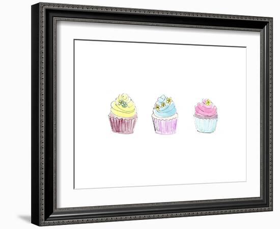 Cupcakes Three-Jennifer Zsolt-Framed Giclee Print