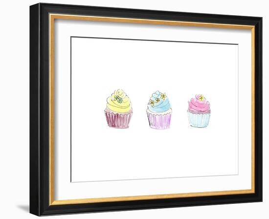 Cupcakes Three-Jennifer Zsolt-Framed Giclee Print