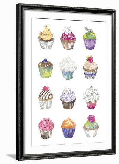 Cupcakes-Sandra Jacobs-Framed Giclee Print