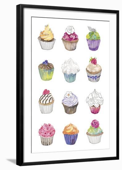 Cupcakes-Sandra Jacobs-Framed Giclee Print