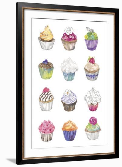 Cupcakes-Sandra Jacobs-Framed Giclee Print