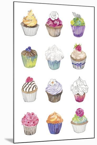 Cupcakes-Sandra Jacobs-Mounted Giclee Print