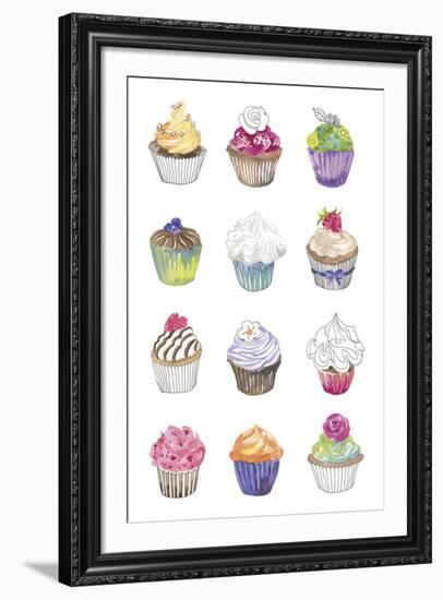 Cupcakes-Sandra Jacobs-Framed Giclee Print