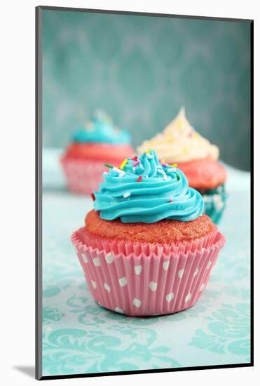 Cupcakes-pink candy-Mounted Photographic Print